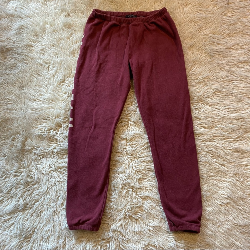 Wildfox maroon sweats